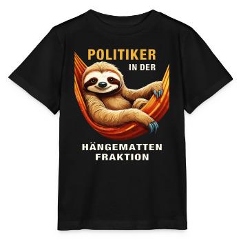 POLITICIEN DANS LA FACTION HAMAC - T-shirt bio MINI CREATOR Stanley/Stella Enfant - noir - Devant - Mikhail (115cm)