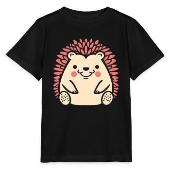 hérisson - T-shirt bio MINI CREATOR Stanley/Stella Enfant - noir - Devant - Mikhail (115cm)