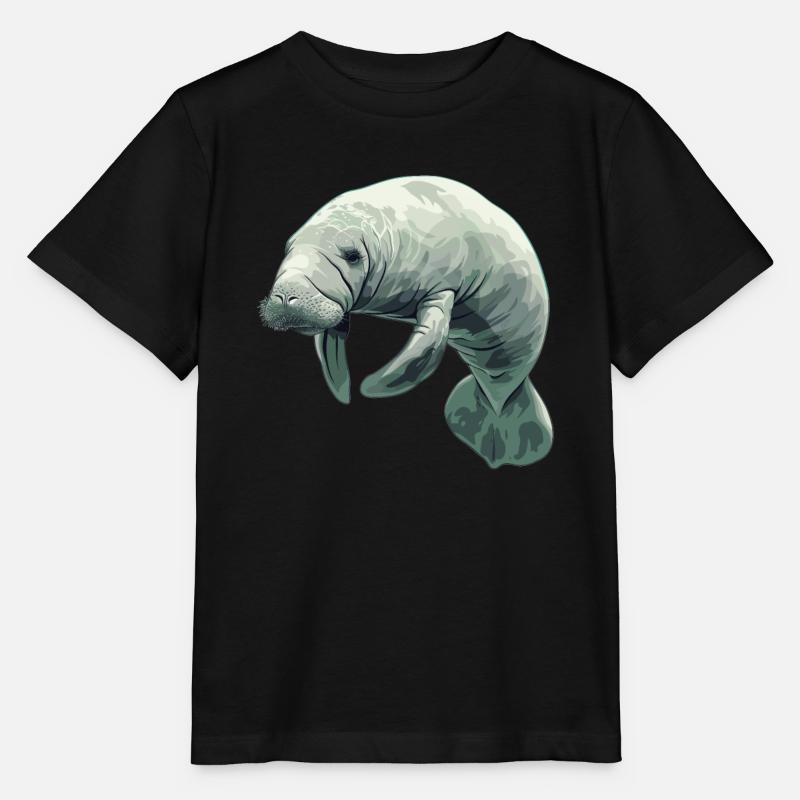 Seekuh Manatees Manatee - Stanley/Stella Kinder T-Shirt MINI CREATOR  - Schwarz