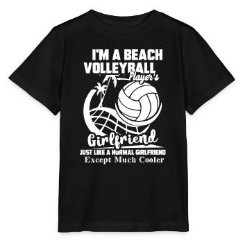 Beach Volleyball Girlfriend Cooler - Stanley/Stella MINI CREATOR Kids’ T-Shirt - black - Front - Mikhail (115cm)