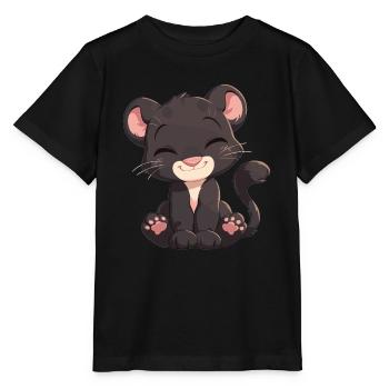 Panthères Panthère - T-shirt bio MINI CREATOR Stanley/Stella Enfant - noir - Devant - Mikhail (115cm)
