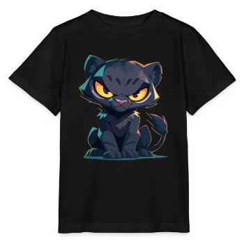 Panthères Panthère - T-shirt bio MINI CREATOR Stanley/Stella Enfant - noir - Devant - Mikhail (115cm)