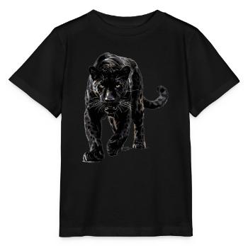 Panthères Panthère - T-shirt bio MINI CREATOR Stanley/Stella Enfant - noir - Devant - Mikhail (115cm)
