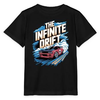 infinite drift - course voiture - T-shirt bio MINI CREATOR Stanley/Stella Enfant - noir - Devant - Mikhail (115cm)