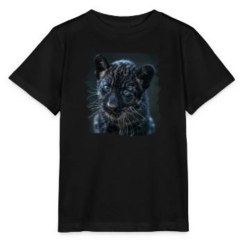 Panthères Panthère - T-shirt bio MINI CREATOR Stanley/Stella Enfant - noir - Devant - Mikhail (115cm)