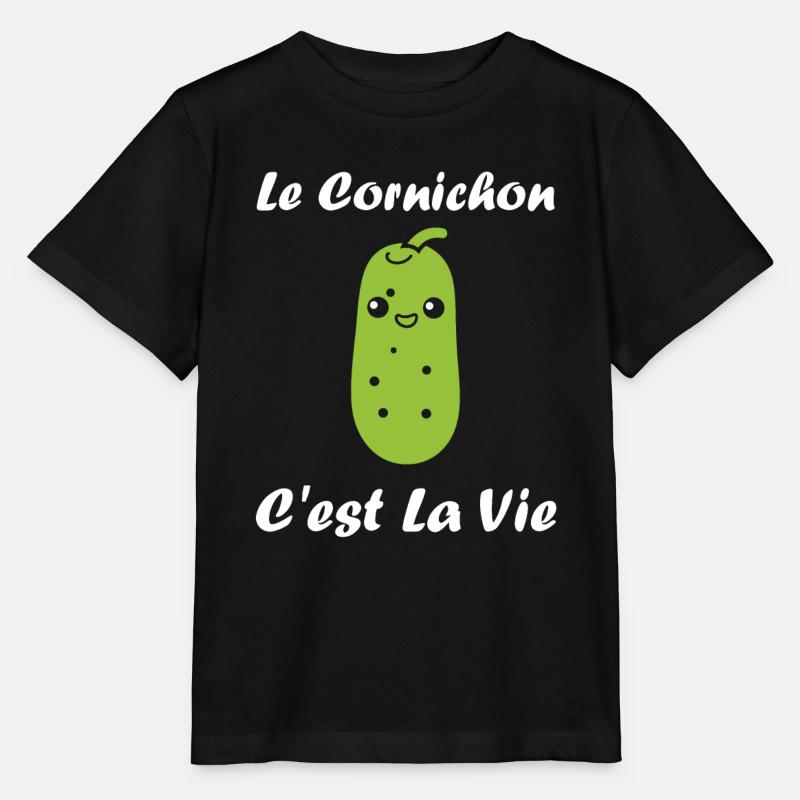 Humour cornichon - T-shirt bio MINI CREATOR Stanley/Stella Enfant - noir