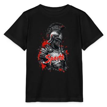 Spartan Soldier - Splatter Design - Stanley/Stella MINI CREATOR Kids’ T-Shirt - black - Front - Mikhail (115cm)