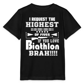 Biathlon Love Biathlon - Stanley/Stella MINI CREATOR Kids’ T-Shirt - black - Front - Mikhail (115cm)