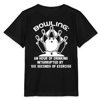 Bowling An Hour Of Drinking - Stanley/Stella MINI CREATOR Kids’ T-Shirt - black - Front - Mikhail (115cm)