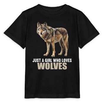 Loups Loup - T-shirt bio MINI CREATOR Stanley/Stella Enfant - noir - Devant - Mikhail (115cm)
