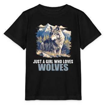 Loups Loup - T-shirt bio MINI CREATOR Stanley/Stella Enfant - noir - Devant - Mikhail (115cm)