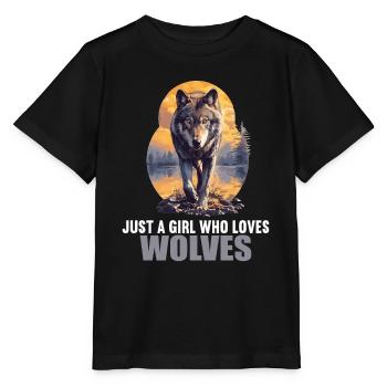 Loups Loup - T-shirt bio MINI CREATOR Stanley/Stella Enfant - noir - Devant - Mikhail (115cm)