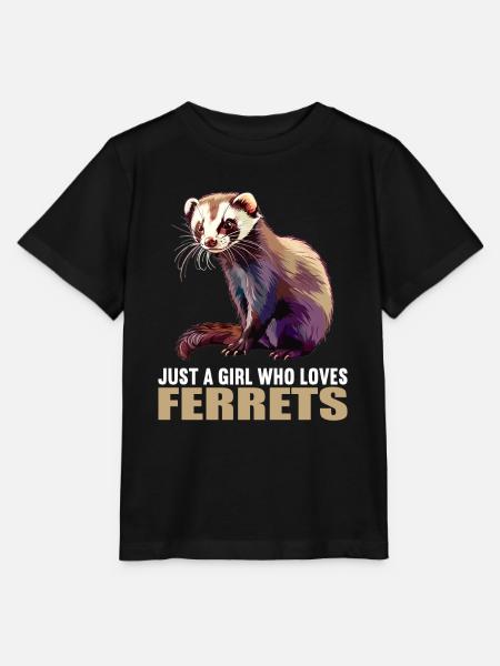 Ferret Frettchen - Stanley/Stella Kinder T-Shirt MINI CREATOR  - Schwarz