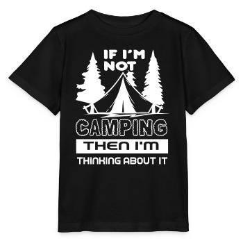 Thinking About Camping - Stanley/Stella MINI CREATOR Kids’ T-Shirt - black - Front - Mikhail (115cm)