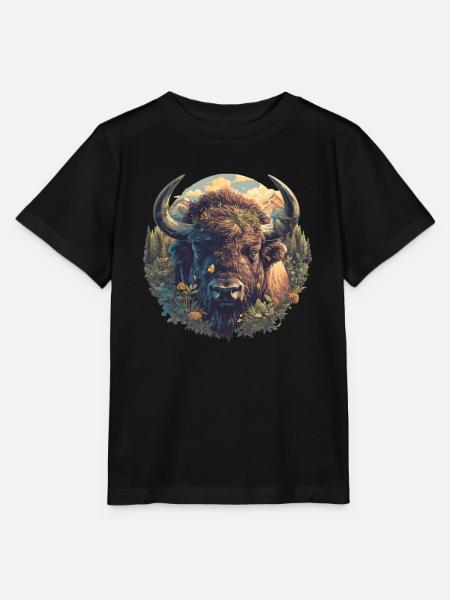 Bisons Bison - Stanley/Stella Kinder T-Shirt MINI CREATOR  - Schwarz