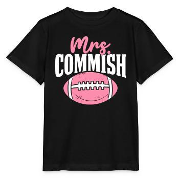 Mrs Commish Commissioner FFL Girls Fantasy - Stanley/Stella MINI CREATOR Kids’ T-Shirt - black - Front - Mikhail (115cm)