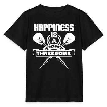 Darts Happiness Is A Tight Threesome - Stanley/Stella MINI CREATOR Kids’ T-Shirt - black - Front - Mikhail (115cm)