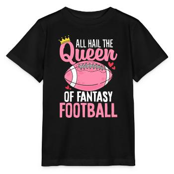 Tous saluent la reine du football fantastique drôle - T-shirt bio MINI CREATOR Stanley/Stella Enfant - noir - Devant - Mikhail (115cm)