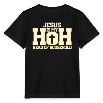 Jesus Is My HOH Head Of Household - Stanley/Stella MINI CREATOR Kids’ T-Shirt - black - Front - Mikhail (115cm)