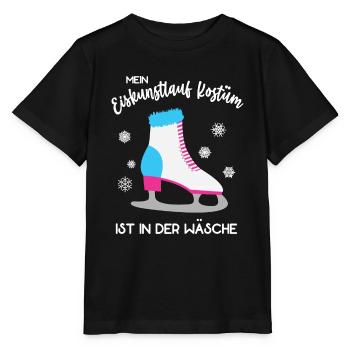 Mein Kostüm ist in der Wäsche Eiskunstlauf Eistanz - Stanley/Stella Kinder T-Shirt MINI CREATOR  - Schwarz - Vorne - Mikhail (115cm)