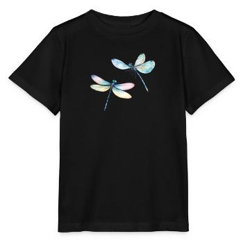 Libelle Duo Dragonfly Duo - Stanley/Stella Kinder T-Shirt MINI CREATOR  - Schwarz - Vorne - Mikhail (115cm)
