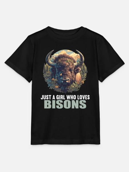 Bisons Bison - Stanley/Stella Kinder T-Shirt MINI CREATOR - Schwarz