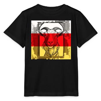 ZIEGE STALL - Stanley/Stella Kinder T-Shirt MINI CREATOR  - Schwarz - Vorne - Mikhail (115cm)
