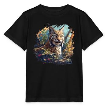 Bobcat's Bobcat, Bobcat, Bobcat, Bobcat, Lynx - Stanley/Stella MINI CREATOR Kids’ T-Shirt - black - Front - Mikhail (115cm)