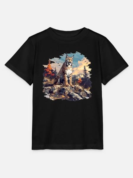 Bobcats Rotluchse Rotluchs Luchs - Stanley/Stella Kinder T-Shirt MINI CREATOR  - Schwarz