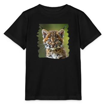 Bobcat's Bobcat, Bobcat, Bobcat, Bobcat, Lynx - Stanley/Stella MINI CREATOR Kids’ T-Shirt - black - Front - Mikhail (115cm)