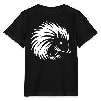 Stachelschwein - Stanley/Stella Kinder T-Shirt MINI CREATOR  - Schwarz - Vorne - Mikhail (115cm)