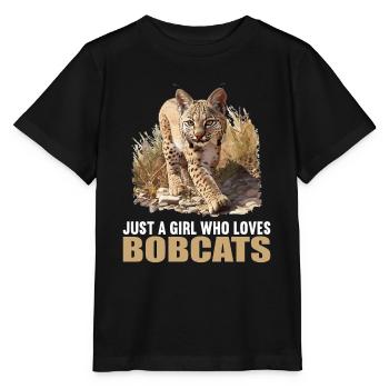 Bobcats Rotluchse Rotluchs Luchs - Stanley/Stella Kinder T-Shirt MINI CREATOR  - Schwarz - Vorne - Mikhail (115cm)