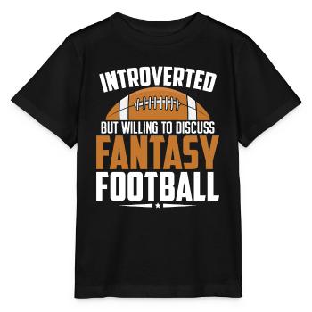 Introverti mais prêt à discuter de fantaisie amusante - T-shirt bio MINI CREATOR Stanley/Stella Enfant - noir - Devant - Mikhail (115cm)