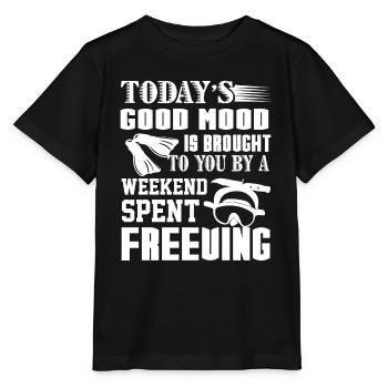Freediving Weekend Spent Freediving - Stanley/Stella MINI CREATOR Kids’ T-Shirt - black - Front - Mikhail (115cm)