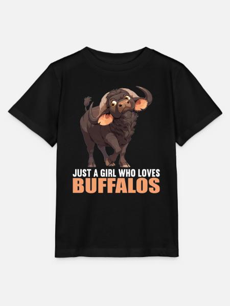 Buffalos Buffalo Büffel - Stanley/Stella Kinder T-Shirt MINI CREATOR  - Schwarz