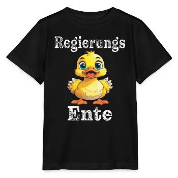 Regierungs Ente - Stanley/Stella Kinder T-Shirt MINI CREATOR  - Schwarz - Vorne - Mikhail (115cm)