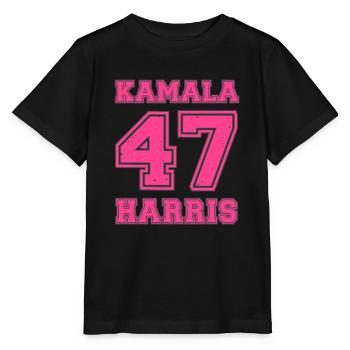 Kamala Harris, 47th President of the USA - Stanley/Stella MINI CREATOR Kids’ T-Shirt - black - Front - Mikhail (115cm)