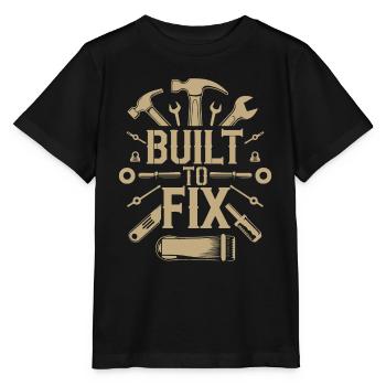 GEBAUT, UM ZU REPARIEREN - Stanley/Stella Kinder T-Shirt MINI CREATOR  - Schwarz - Vorne - Mikhail (115cm)