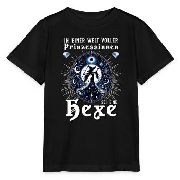 Dans un monde rempli de princesses, soyez une sorcière - T-shirt bio MINI CREATOR Stanley/Stella Enfant - noir - Devant - Mikhail (115cm)
