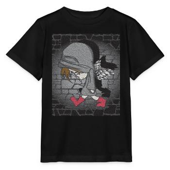 dark boy - Stanley/Stella Kinder T-Shirt MINI CREATOR  - Schwarz - Vorne - Mikhail (115cm)