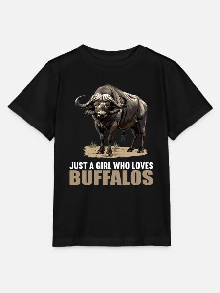 Buffalos Buffalo Büffel - Stanley/Stella Kinder T-Shirt MINI CREATOR - Schwarz