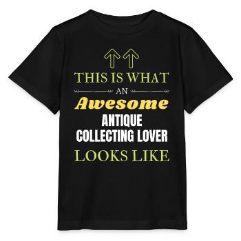 C’est ce qu’un grand amateur de collection d’antiquités l - T-shirt bio MINI CREATOR Stanley/Stella Enfant - noir - Devant - Mikhail (115cm)