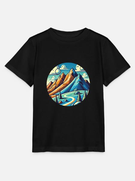 Ohne Ende Natur - Stanley/Stella Kinder T-Shirt MINI CREATOR  - Schwarz