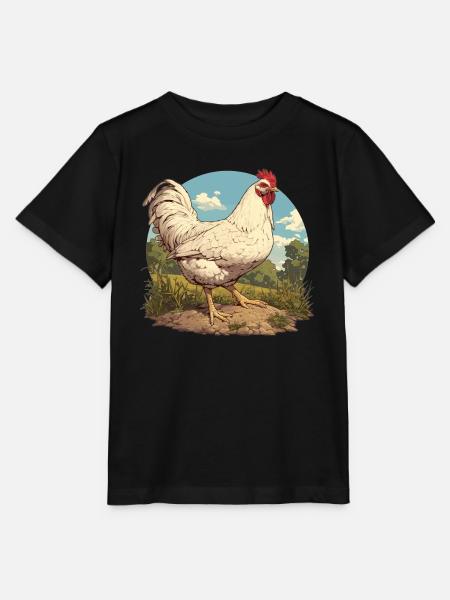 Rooster Hähne Hahn - Stanley/Stella Kinder T-Shirt MINI CREATOR  - Schwarz