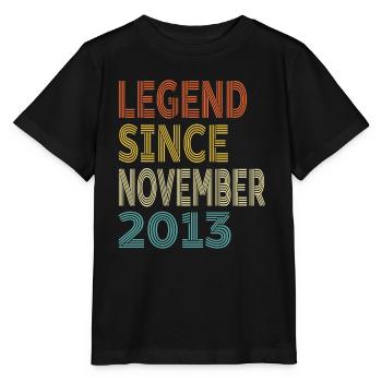 Vintage Legend Since November 2012, 11th birthday - Stanley/Stella MINI CREATOR Kids’ T-Shirt - black - Front - Mikhail (115cm)