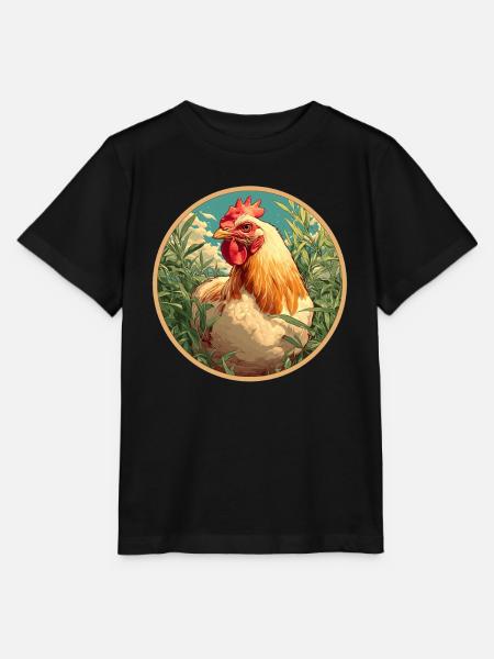 Rooster Hähne Hahn - Stanley/Stella Kinder T-Shirt MINI CREATOR  - Schwarz