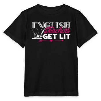 English Teacher Gets Lit - Stanley/Stella MINI CREATOR Kids’ T-Shirt - black - Front - Mikhail (115cm)