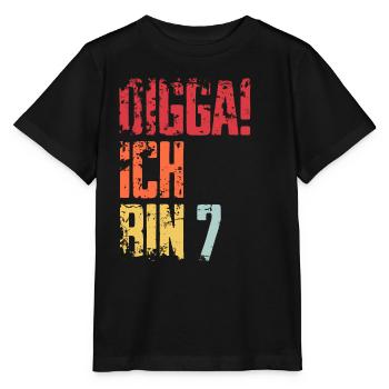 7. Geburtstag 7 Jahre Geschenk Spruch - Stanley/Stella Kinder T-Shirt MINI CREATOR  - Schwarz - Vorne - Mikhail (115cm)