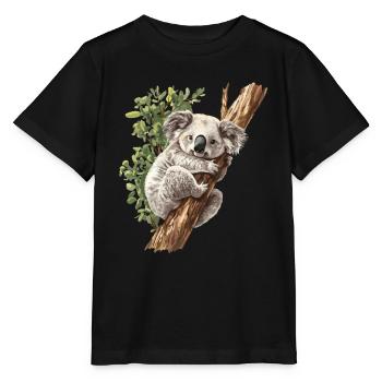 Koalabär, Koala in Australien - Stanley/Stella Kinder T-Shirt MINI CREATOR  - Schwarz - Vorne - Mikhail (115cm)