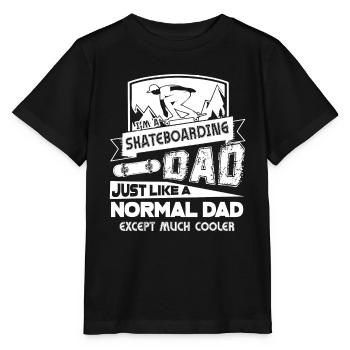 Skateboarding Dad Is Cooler - Stanley/Stella MINI CREATOR Kids’ T-Shirt - black - Front - Mikhail (115cm)